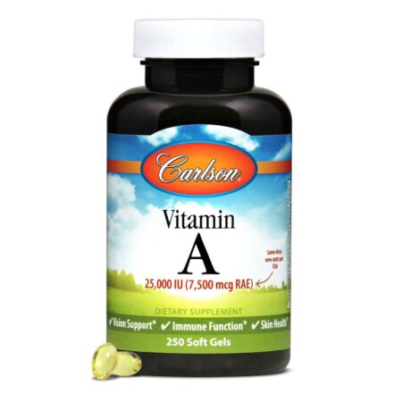 Carlson Labs, Vitamina A 25,000 UI - 250 Cápsulas em Gel - Image 5