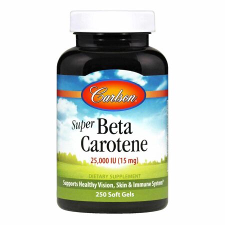 Carlson Labs, Super Beta Caroteno 25,000 IU - 250 Cápsulas em Gel