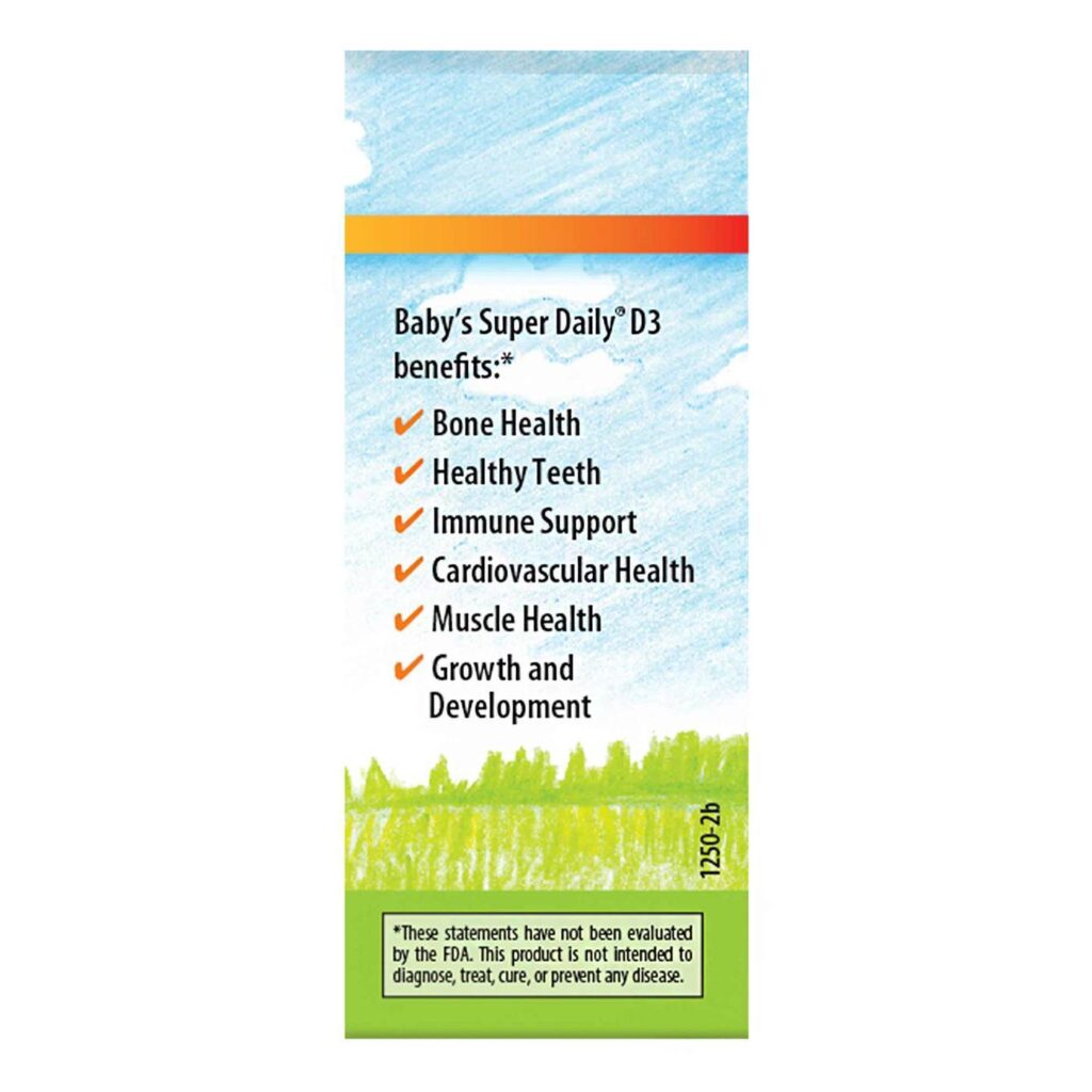 Carlson Labs Baby Super Daily Vitamina D3 400 IU - 10.3 ml para Bebês - Imagem 2