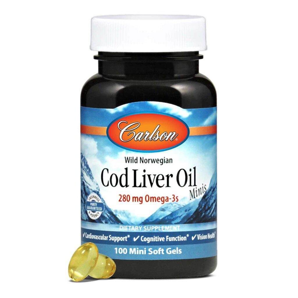Carlson Labs Óleo de Fígado de Bacalhau 100 Mini Cápsulas Gel - Puro, Rico em Ômega 3 - Imagem 5