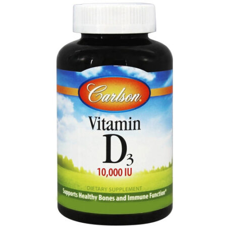 Carlson Labs, Vitamina D3 10,000 IU - 360 Cápsulas em Gel