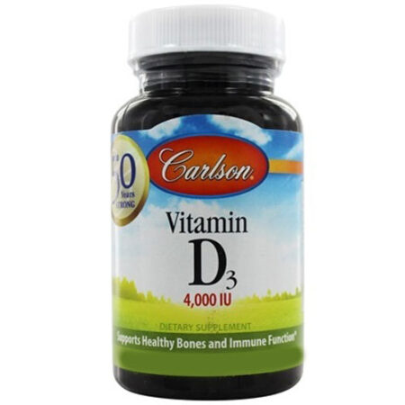 Carlson Labs, Vitamina D3 4000 IU - 120 Cápsulas em Gel