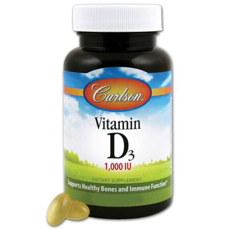 Carlson Labs, Vitamina D3 - 1,000 UI - 100 Cápsulas em Gel