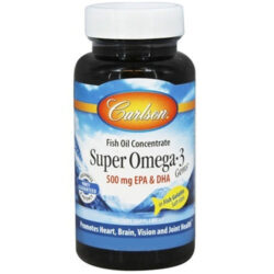 Carlson Labs Super Ômega-3 Gems 500 mg em Gelatina de Peixe - 100 Cápsulas