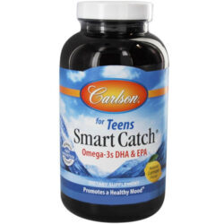 Carlson Labs Smart Catch For Teens - 90 Cápsulas em Gel: Saúde Cerebral e Ocular para Adolescentes