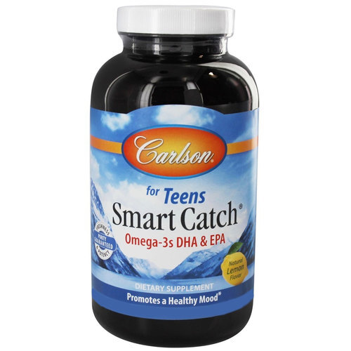 Carlson Labs Smart Catch Ômega 3 para Adolescentes - 180 Cápsulas em Gel