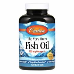Carlson Labs Óleo de Peixe Mais Puro - 1000 mg - 120 Cápsulas Gel - Saúde Cardiovascular