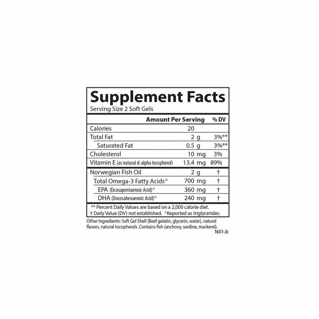 Carlson Labs Óleo de Peixe Mais Puro - 1000 mg - 120 Cápsulas Gel - Saúde Cardiovascular - Imagem 4