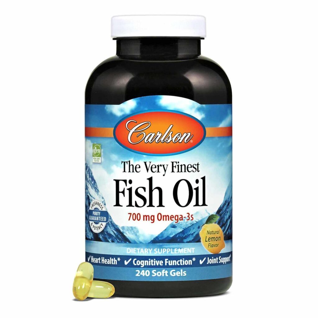 Carlson Labs Óleo de Peixe Limão 1000mg - 240 Cápsulas Gel para Saúde Cardiovascular - Imagem 5