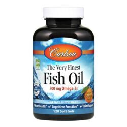Carlson Labs Óleo de Peixe Sabor Laranja - 120 Cápsulas Gel - Pureza e Saúde para Você