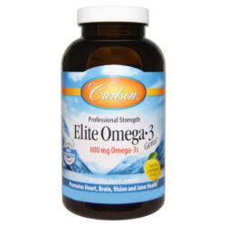 Carlson Labs Elite Ômega 3 Limão 800 mg - 180 Cápsulas Gel