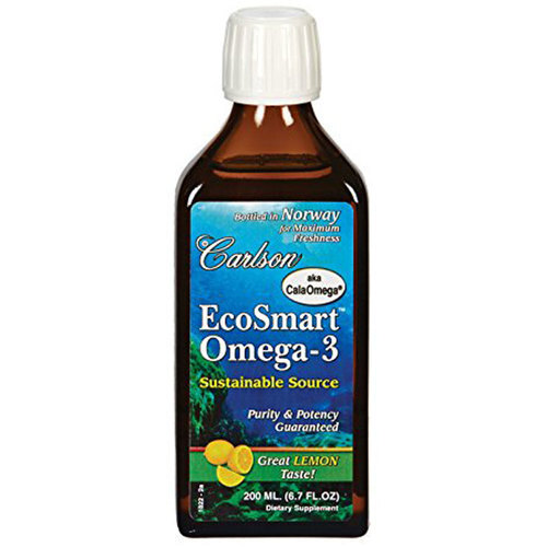 Carlson Labs EcoSmart Ômega-3 Limão 200 ml - Saúde e Bem-Estar em Gotas