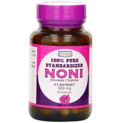 100% Noni Puro Padronizado 620 mg Only Natural: Saúde e Bem-Estar em Cápsulas