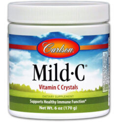 Carlson Labs Mild C: Vitamina C Pura em Cristais - 170g - Alta Absorção