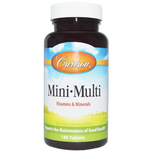 Carlson Labs Mini-Multi Livre de Ferro - 180 Comprimidos: Essencial para o Bem-Estar Diário