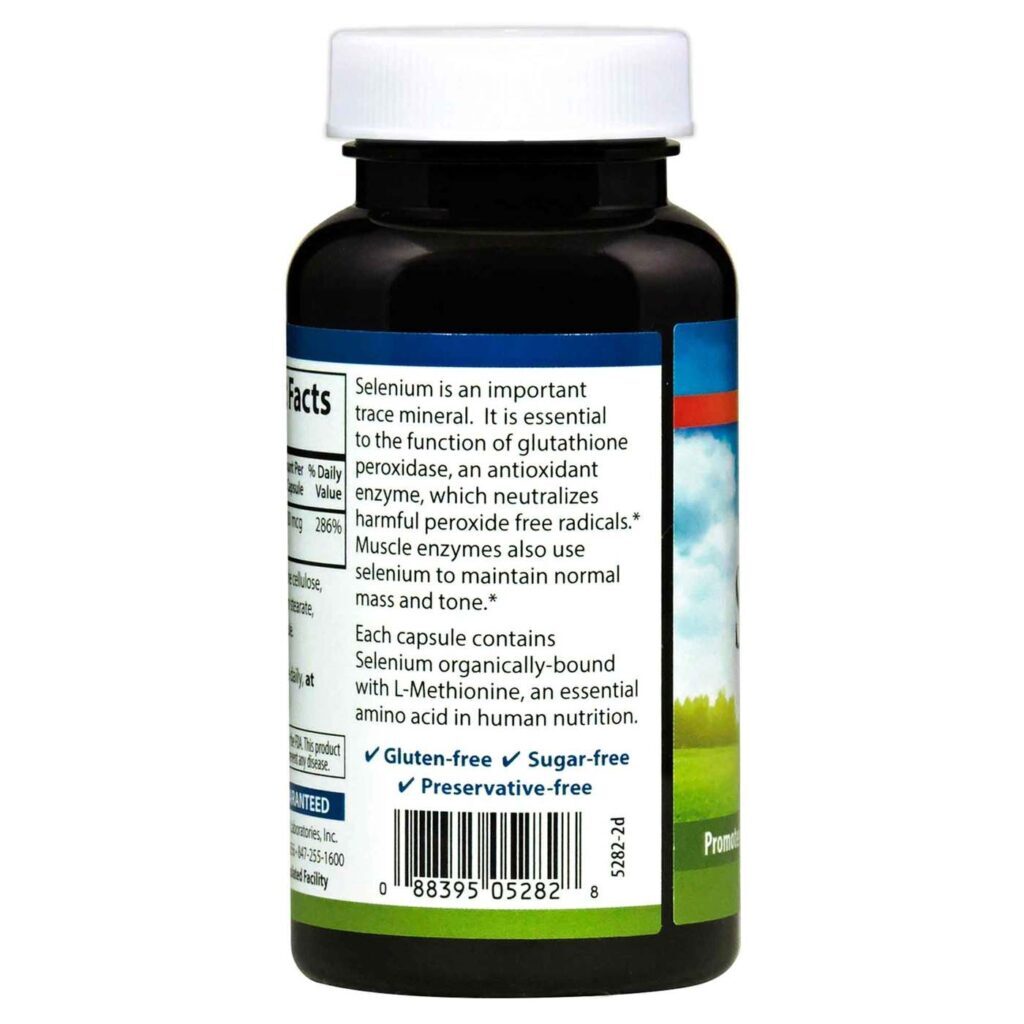 Carlson Labs Selênio 200 mcg - 180 Cápsulas: Essencial para Antioxidante e Imunidade - Imagem 3