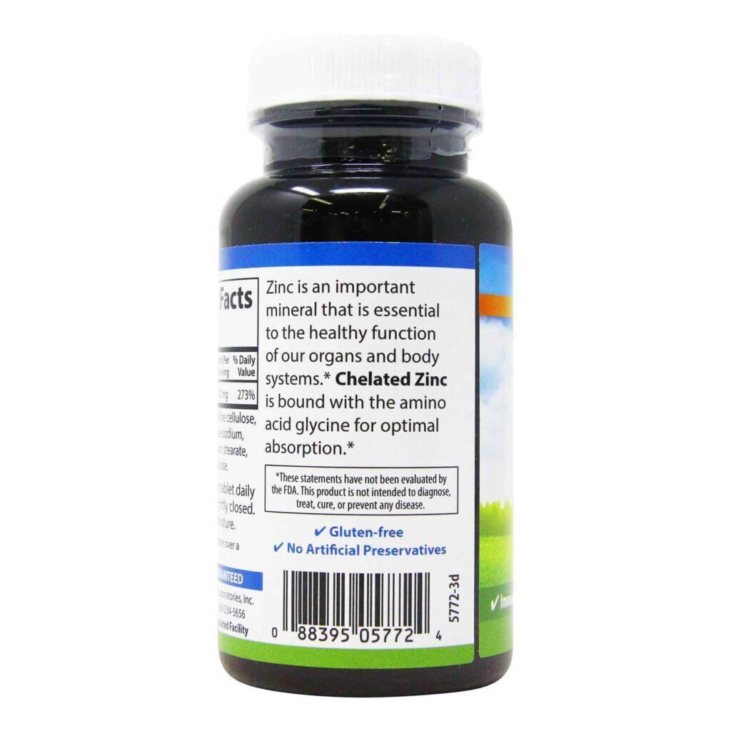 Carlson Labs Quelatado de Zinco 30mg - 250 Tabletes | Suporte Imunológico no Brasil - Imagem 3