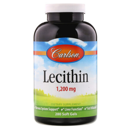 Carlson Labs, Lecitina - 1,200 mg - 280 Cápsulas em Gel