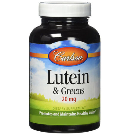 Carlson Labs Lutein & Greens - 20 mg - 180 Cápsulas Vegetarianas