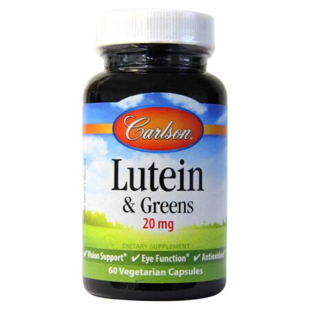 Carlson Labs, Luteína e verduras - 20 mg - 60 Cápsulas