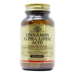 Solgar Ácido Alpha Lipóico Canela 60 Tabletes: Antioxidante Potente para Sua Saúde