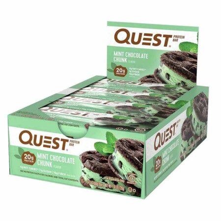 Barra de Proteína Mint Chocolate Chunk Quest Nutrition 60 gr - 12 Unidades - Image 2