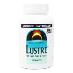 Source Naturals Lustre™: Beleza e Saúde para Cabelos, Unhas e Pele - 90 Tabletes