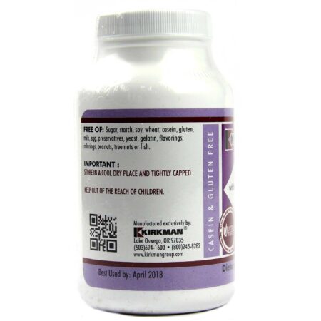 Kirkman Labs, Cálcio sem Vitamina D 200 Mg, Hipoalergênico - 120 Cápsulas Vegetarianas - Image 3