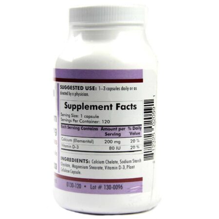 Kirkman Labs, Cálcio 200 Mg, Hipoalergênico - 120 Cápsulas Vegetarianas - Image 2