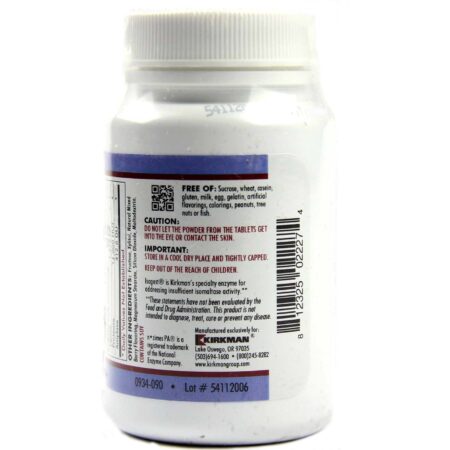 Kirkman Labs Chewable EnZym-Complete/DPP-IV com Isogest - 90 Tabletes - Image 4