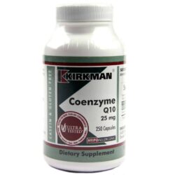 Kirkman Labs Coenzima Q10 Hipoalergênico - 25 mg - 250 Cápsulas: Energia e Bem-Estar