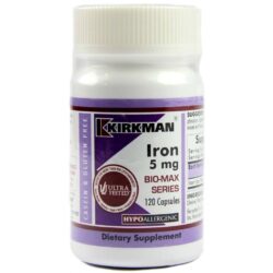 Kirkman Labs Ferro - 120 Cápsulas Vegetarianas: Essencial para sua Saúde