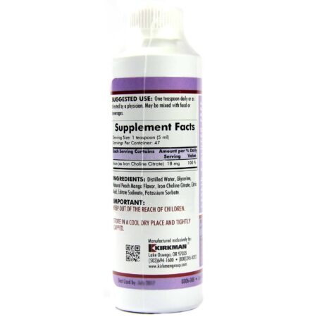 Kirkman Labs, Ferro Líquido - 240 ml (8 fl oz) - Image 2