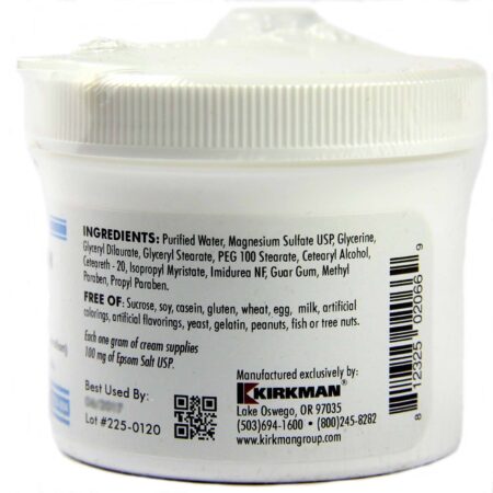 Kirkman Labs, Creme de Sulfato de Magnésio - 113 g (4 oz) - Image 2