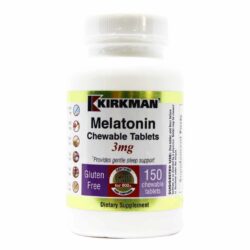 Kirkman Labs Melatonina 3 mg Hortelã - 150 Tabletes Mastigáveis para o Sono Reparador
