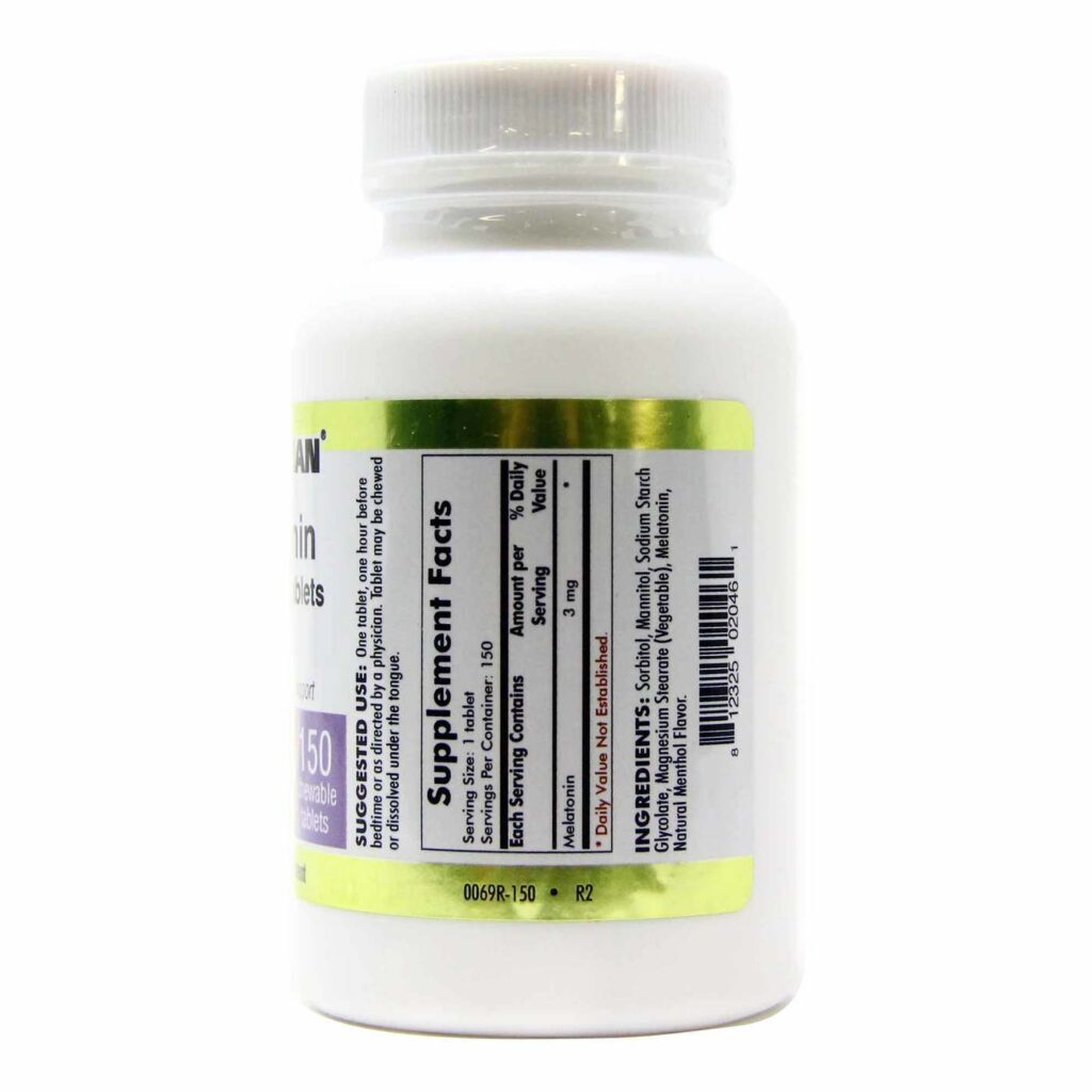 Kirkman Labs Melatonina 3 mg Hortelã - 150 Tabletes Mastigáveis para o Sono Reparador - Imagem 2