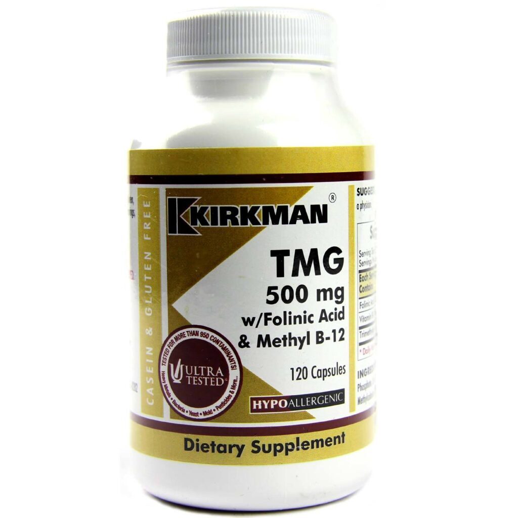 Kirkman Labs TMG com Ácido Fólico e Metil B12 – 120 Cápsulas Vegetarianas — foto 1 Kirkman Labs TMG com Ácido Fólico e Metil B12 - 120 Cápsulas Vegetarianas