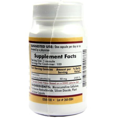 Kirkman Labs, Vitamina B-6 50 Mg - 100 Cápsulas Vegetarianas - Image 2