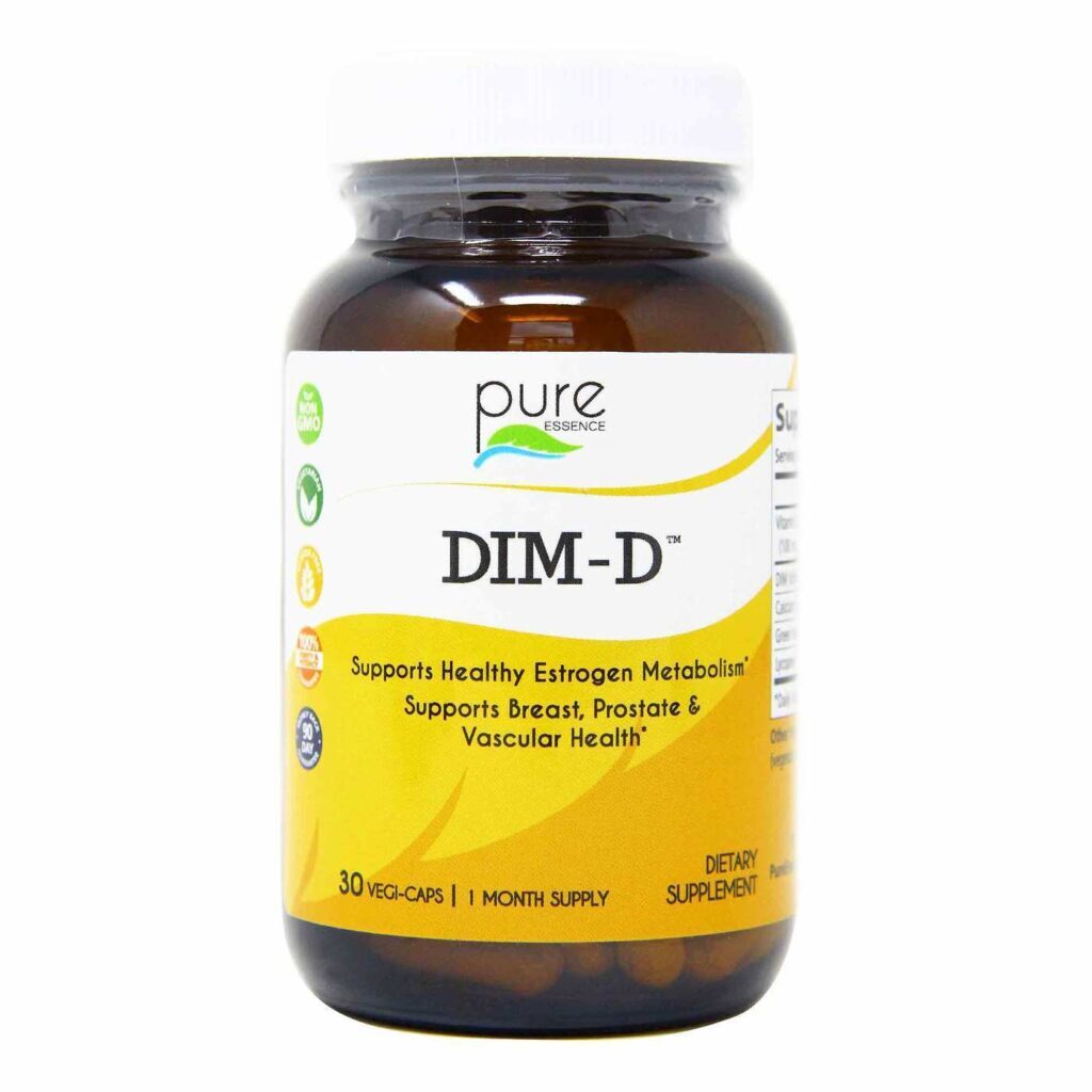 Pure Essence Labs DIM-D 30 Cápsulas Vegetarianas: Equilíbrio Hormonal e Saúde Hepática no Brasil