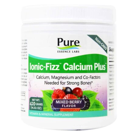 Pure Essence Labs, Ionic-Fizz™ Calcium Plus™, Frutas Silvestres - 420 g