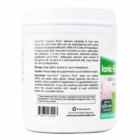 Pure Essence Labs, Ionic-Fizz™ Calcium Plus™, Frutas Silvestres - 420 g - Image 4