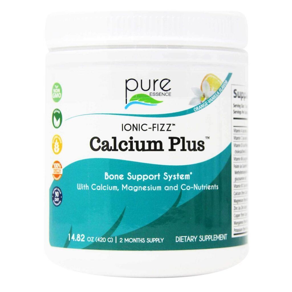 Pure Essence Labs Ionic-Fizz Cálcio Plus - 420g: Energia e Saúde Óssea Completa