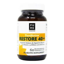Purebiotics™ Restauração Probiótica 40+ – Pure Essence Labs – 60 Cápsulas Vegetarianas