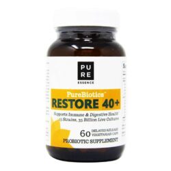 Purebiotics™ Restauração Probiótica 40+ - Pure Essence Labs - 60 Cápsulas Vegetarianas