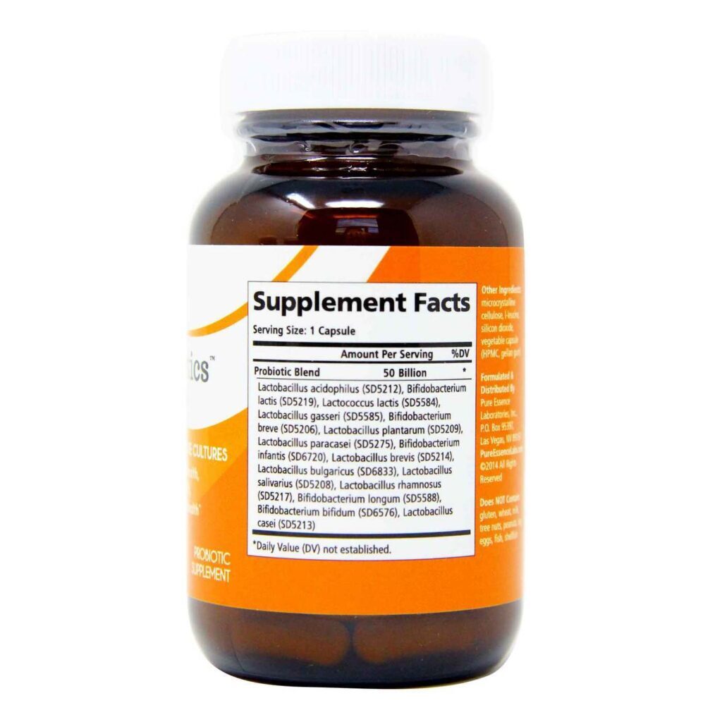 Purebiotics Women Pure Essence Labs: Probiótico Vegetarianos 30 Cápsulas para Saúde Intestinal - Imagem 2
