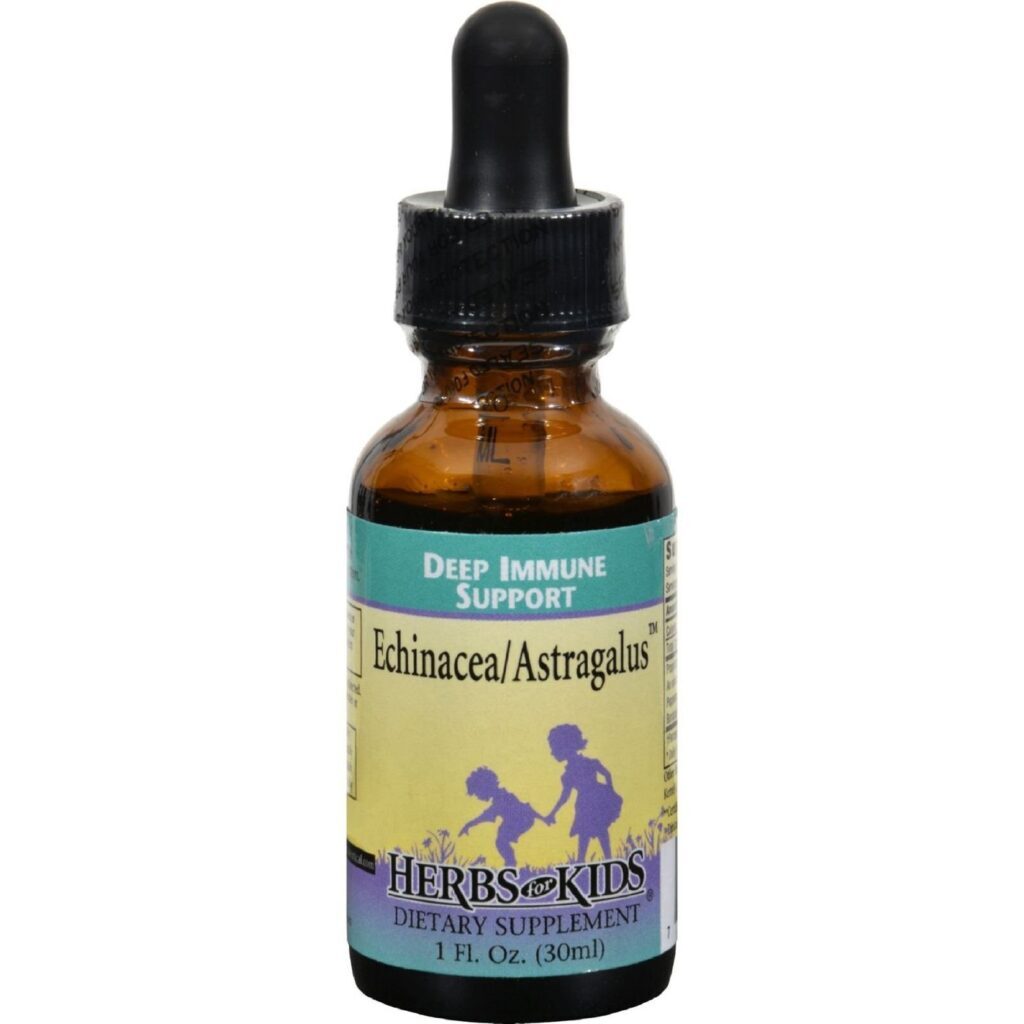Herbs for Kids, Mistura Equinácea e Astragalus para Crianças - 30ml (1 fl oz)