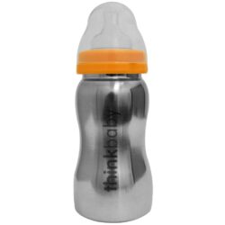 Thinkbaby Mamadeira de Aço Inoxidável - 1 Unidade - Segurança e Durabilidade para Bebês