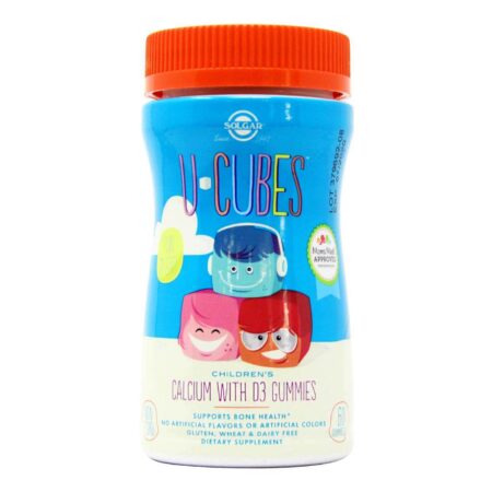 Solgar, U-Cubes™ Cálcio com D3 Infantil - 60 Gomas