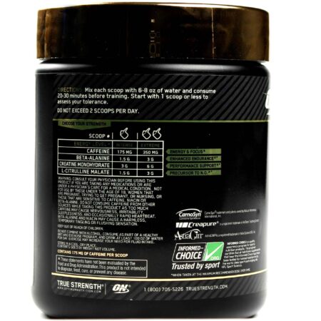 Optimum Nutrition Gold Standard Pré-Treino, Limonada de mirtilo - 30 Servings - Image 3