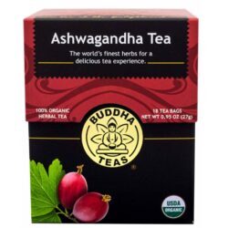 Buddha Teas Chá de Erva Ashwagandha 18 Sachês: Equilíbrio e Bem-Estar Natural
